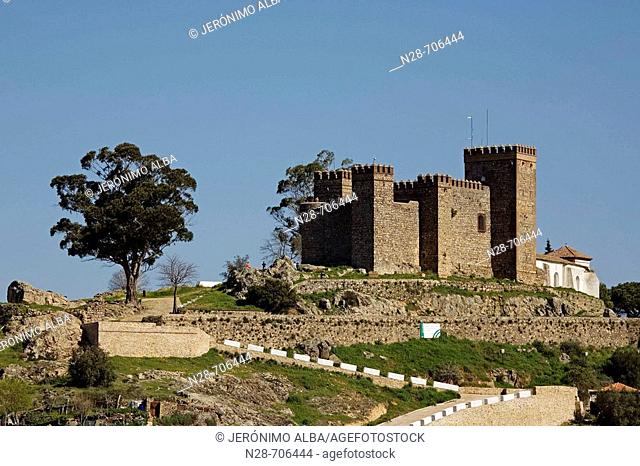 Castle, Cortegana, Sierra de Aracena y Picos de Aroche Natural Park. Huelva province, Andalucia, Spain
