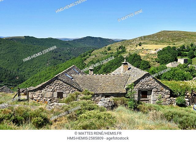 France, Lozere, the Causses and the Cevennes, Mediterranean agro pastoral cultural landscape, listed as World Heritage by UNESCO