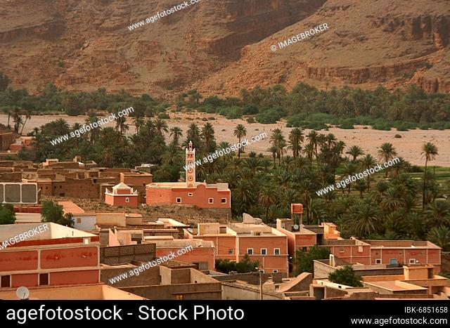 Mountain village in the Anti Atlas near Ait Herbil Morocco