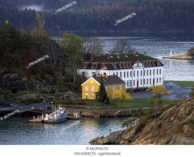 fortification Oscarsborg in Oslofjord - Oslofjord, Akershus, Norway, 13/11/2018