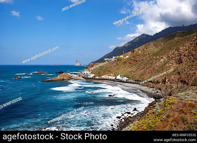 Spain, Province of Santa Cruz de Tenerife, Taganana, Secluded village on shore on Tenerife island
