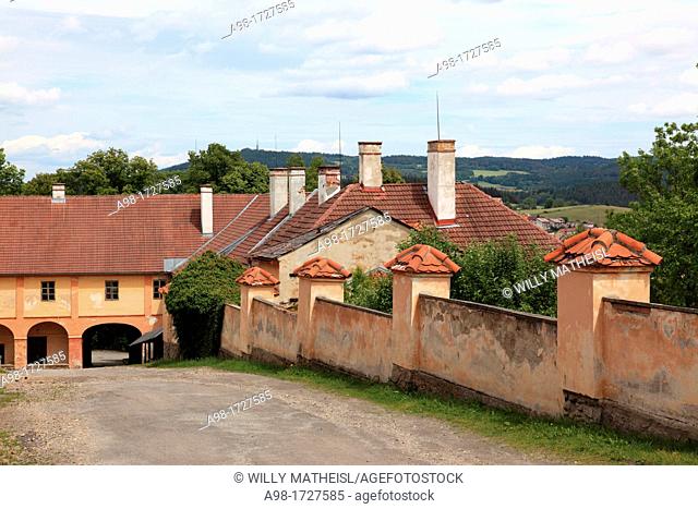 lower Castle at Vimperk, German: Winterberg, Okres Prachatice, Sumava, Bohemian Forest, Czech Republic, Europe