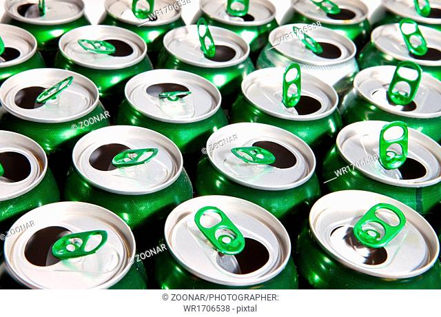 Aluminum cans with keys