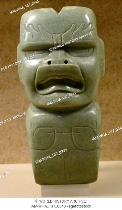 Jade pectoral, Olmec civilisation, Mexico 1200-400 BC
