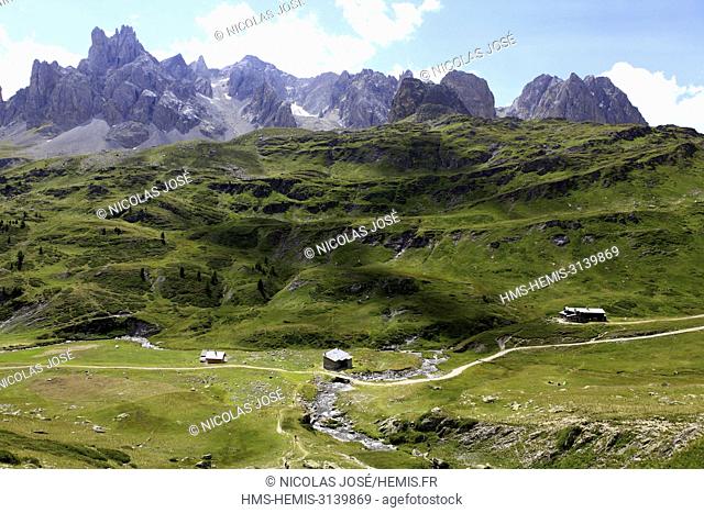 France, Hautes Alpes, Briançonnais, Claree valley, GR of country of the tour of Mont Thabor