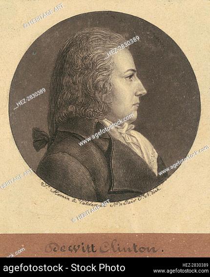 DeWitt Clinton, 1796. Creator: Charles Balthazar Julien Févret de Saint-Mémin