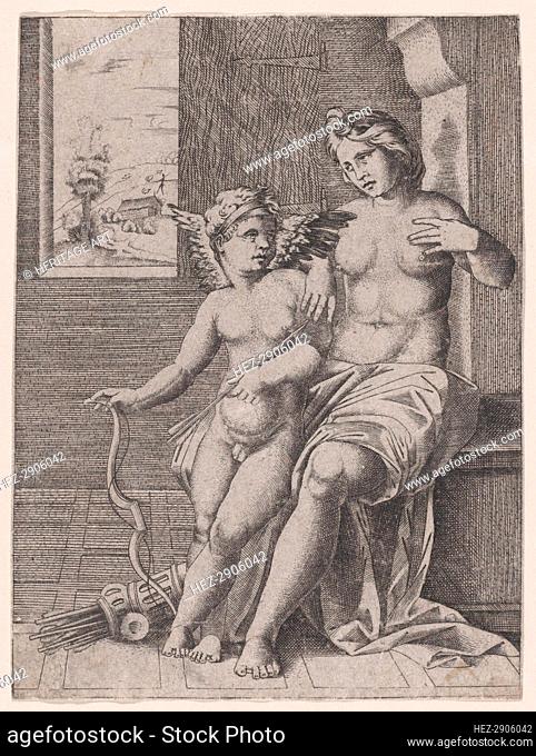 Venus and Eros, ca. 1514-36., ca. 1514-36. Creator: Anon