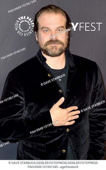 David Harbour at the Screening of the Netflix TV-Serie 'Stranger Things' during 35. Paleyfest 2018 at Dolby Theatre, Hollywood. Los Angeles, 25.03