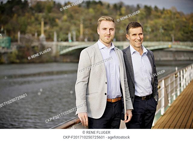 Petter Tidemand-Johannessen (right), founder and Managing Director of Noble Harvest AS, and his son Sindre Tidemand-Johannessen