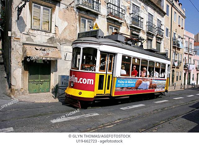 Tram 28, Lisbon, Portugal, Europe