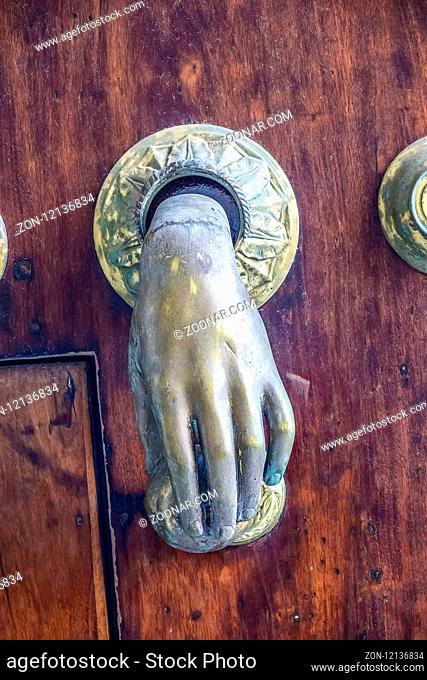 Hand Door Knocker, Cadiz, Andalucia, Spain