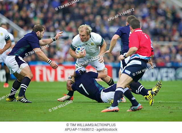 2015 Rugby World Cup South Africa v Scotland Oct 3rd. 03.10.2015. St James Park, Newcastle, England. Rugby World Cup. South Africa versus Scotland