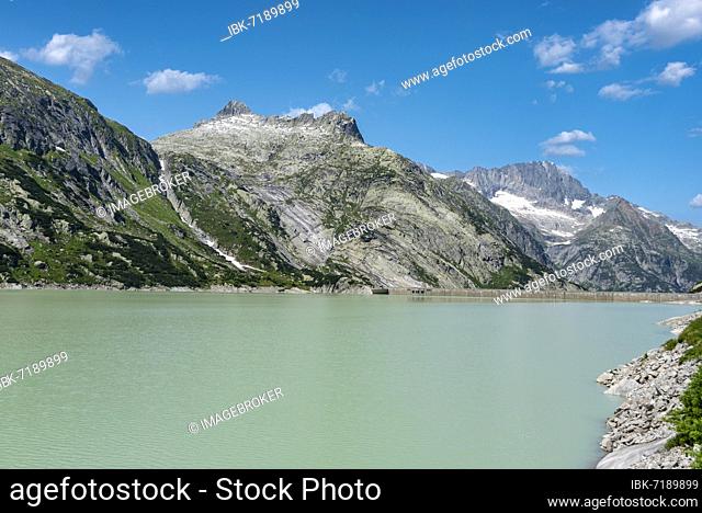 Landscape at Lake Grimsel, Guttannen, Valais, Switzerland, Europe