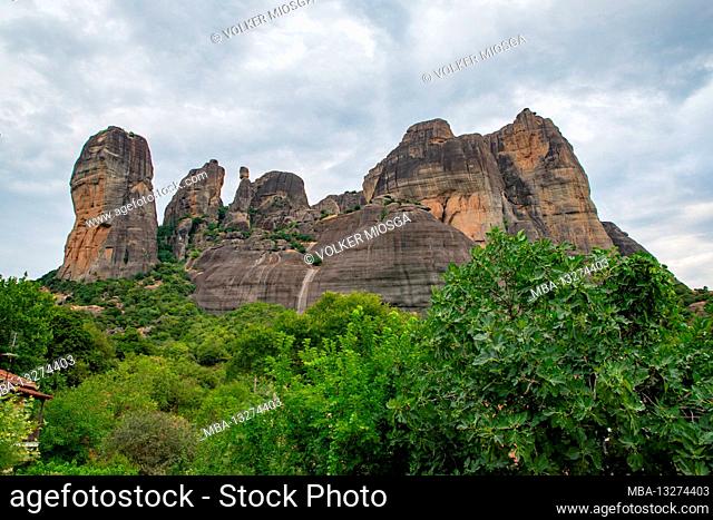 Cliffs of Meteora Mountains