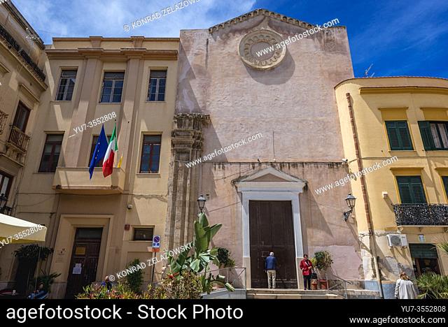 San Francesco di Paola church in Trapani city on the west coast of Sicily in Italy