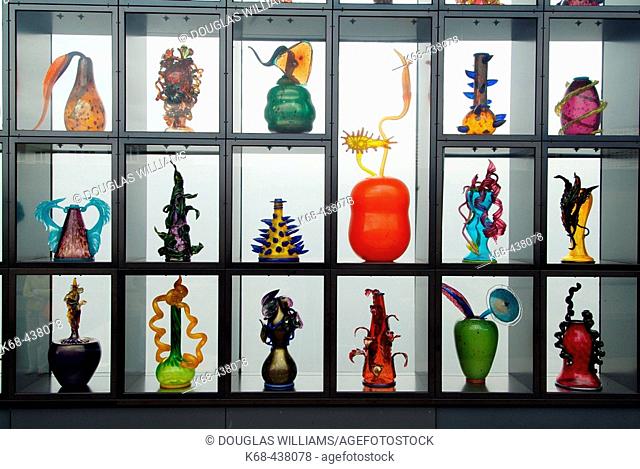 Bridge of Glass, glass art by Dale Chihuly, Museum of Glass, Tacoma, Washington, USA