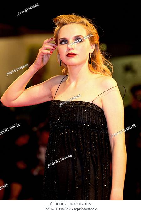 Actor Odessa Young attend the premiere of Equals during the 72nd Venice Film Festival at Palazzo del Cinema in Venice, Italy, on 05 September 2015