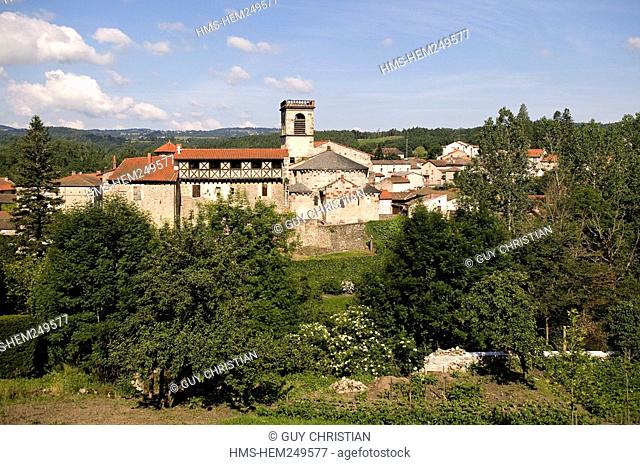 France, Puy de Dome, Parc Naturel Regional du Livradois Forez, St Dier d'Auvergne, 11th-12th centuries fortified church