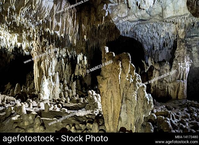 Tropstone cave in France, Grottes de Waroly