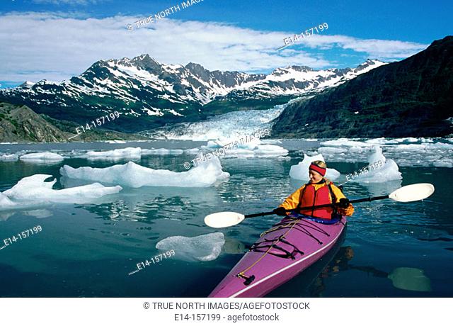 Kayaking. Shoup Bay State Marine Park. Prince William Sound. Alaska. USA
