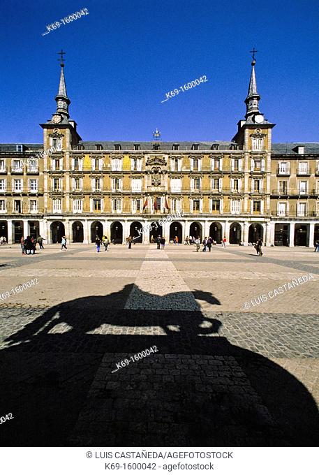 The Plaza Mayor was built during the Habsburg period and is a central plaza in the city of Madrid, Spain  It is located only a few Spanish blocks away from...