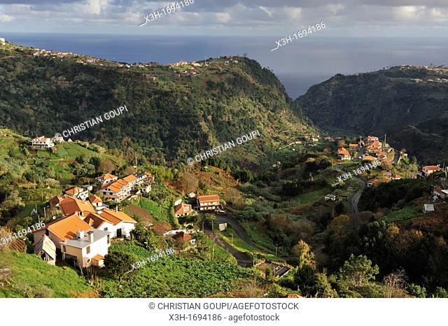 Ilha hamlet on the heights of Santana, Madeira island, Atlantic Ocean, Portugal