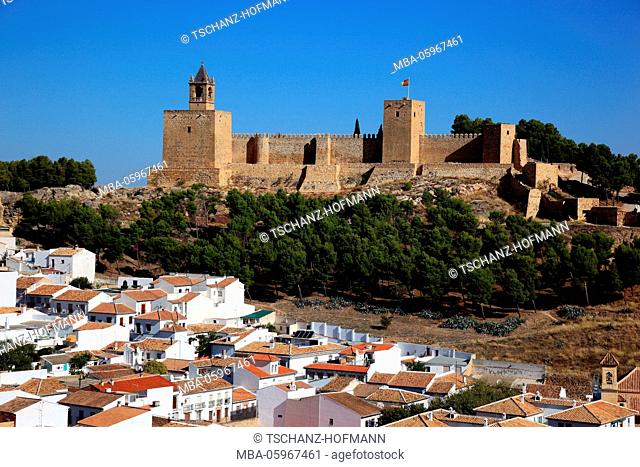 Antequera, Spain, Andalusia, city of Antequera and the Alcazaba