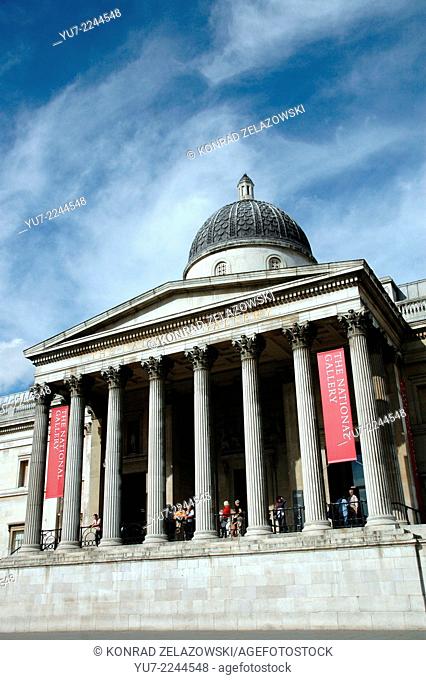 National Gallery at Trafalgar Square in London