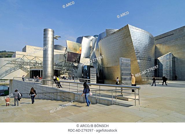 Guggenheim Museum, Bilbao, province of Biscay, Pais Vasco, Basque country, Spain