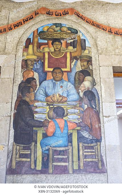 Painting by Diego Rivera, Secretariat of Public Education, Mexico City, Mexico