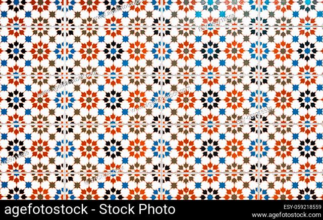 oriental pattern , seamless mosaic design background