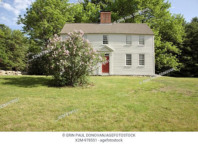 The Old eighteenth century Parsonage in the historical district of Newington, New Hampshire