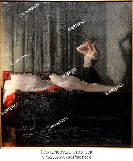 Julius Paulsen - Dans la chambre Ã  coucher - 1900 - Orsay Museum - Paris