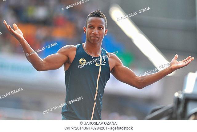 Pole-vaulter Raphael Holzdeppe of Germany placed sixth in the Golden Spike 2014, IAAF World Challenge athletics meeting in Ostrava, Czech Republic, June 17