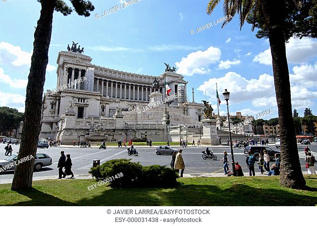 Monumento to Vittorio Emanuele II in Piazza Venezia. Rome. Italy