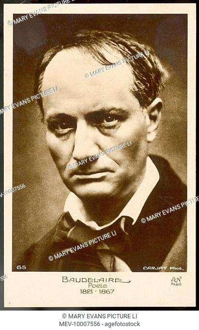 Charles Baudelaire (1821-1867), French poet, essayist, art critic, and translator of Edgar Allan Poe