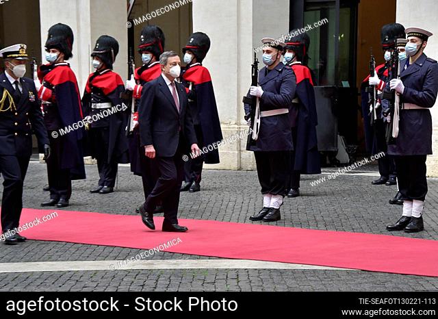 Mario Draghi during the Oath Ceremony of the Mario Draghi's government, Rome, Italy 13 Feb 2021