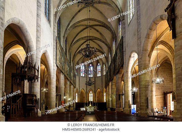 France, Lozere, Mende, inside the cathedral