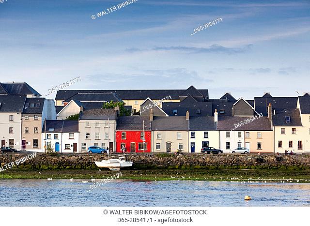 Ireland, County Galway, Galway City, port buidlings of The Claddagh