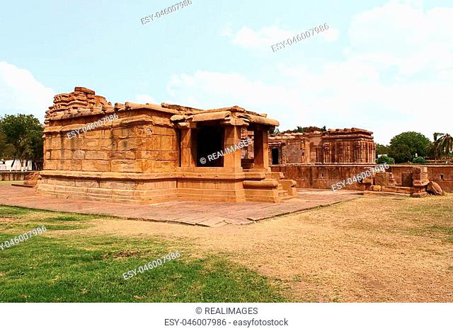 Suryanarayana Gudi (temple), Aihole, Bagalkot, Karnataka, India. Galaganatha Group of temples