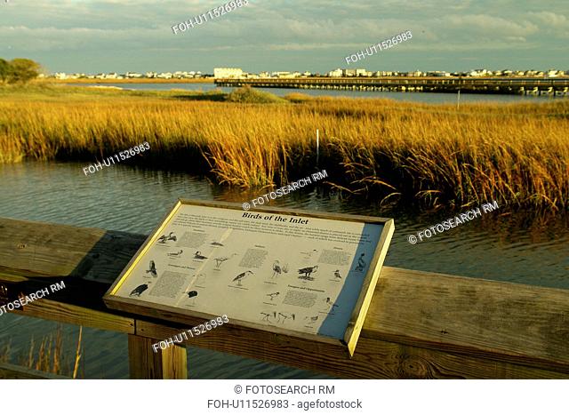 Myrtle Beach, SC, South Carolina, The Grand Strand, Murrells Inlet, interpretive sign, birds