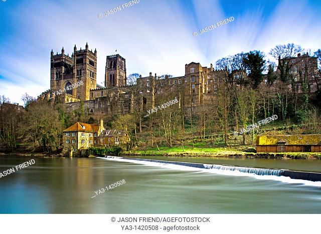England, County Durham, Durham City  Fulling Mill, on the banks of the River Wear, below Durham Cathedral