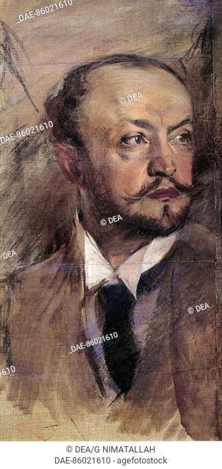 Giovanni Boldini (1842-1931), Self-Portrait in Montorsoli, oil painting.  Florence, Palazzo Pitti (Pitti Palace) Galleria D'Arte Moderna (Gallery Of Modern Art)