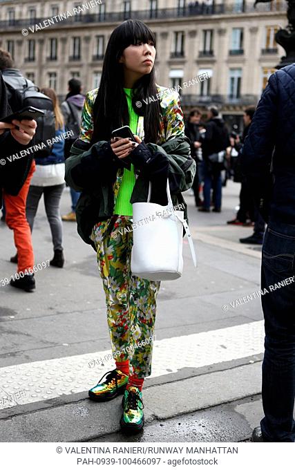 Blogger Susie Lau arriving at the Stella McCartney show during Paris Fashion Week - March 5, 2018 - Photo: Runway Manhattan/Valentina Ranieri ***For Editorial...