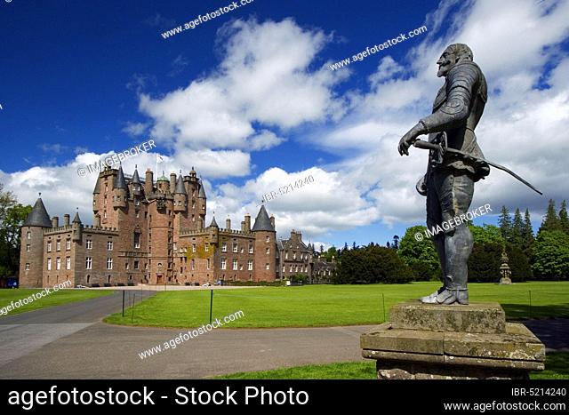 Glamis Castle and Shakespeare Memorial, near Glamis, Angus, Scotland, Glamis Castle, Shakespeare