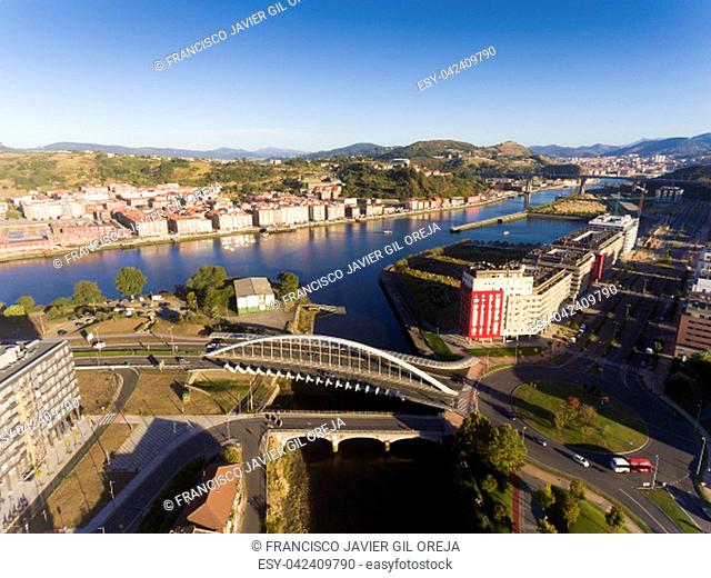 Kaiku bridge, Barakaldo, Bizkaia, Basque Country, Spain