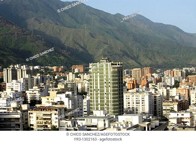 Los Palos Grandes neighborhood at the base of Avila mountain in Caracas, Venezuela, July 22, 2008