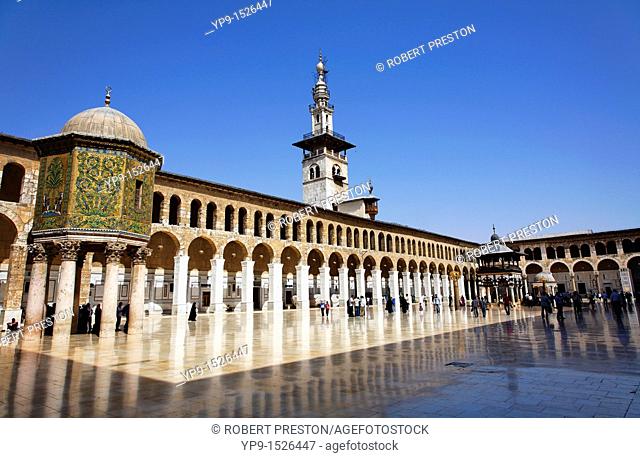 Courtyard of the Umayyad Mosque, Damascus, Syria