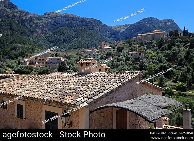 13 June 2020, Spain, Deia: View of the village with many German inhabitants or owners of second homes in Mallorca. The Balearic Islands