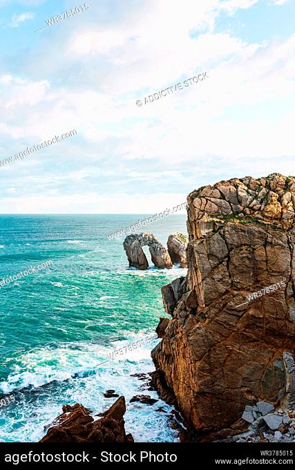 rocky, cliff, cantabria